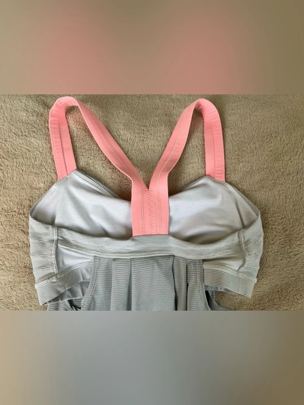 Lululemon Athletica Pink and Gray top